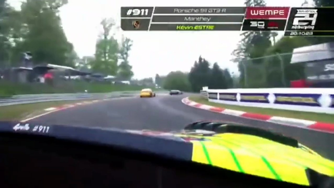 24H Nurburgring 2026 Race Estre and Maini Hard Crashes