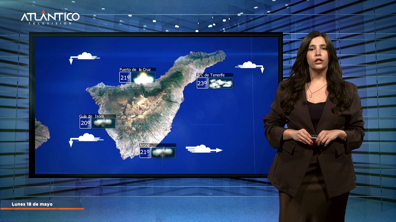 La previsión del tiempo en Canarias para el 18 de mayo de 2026, en Atlántico Televisión.