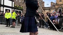 Scotland the Brave - Falkirk Schools Pipe Band at the Edinburgh Tartan Parade!  #bagpipes  #Scotland  #falkirk  20  38  13  #pipingbairn  #edinburgh