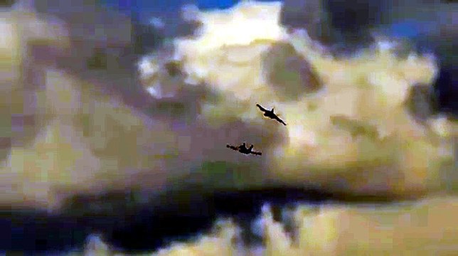 Dos cazas colisionan en pleno show aéreo en Idaho, Estados Unidos