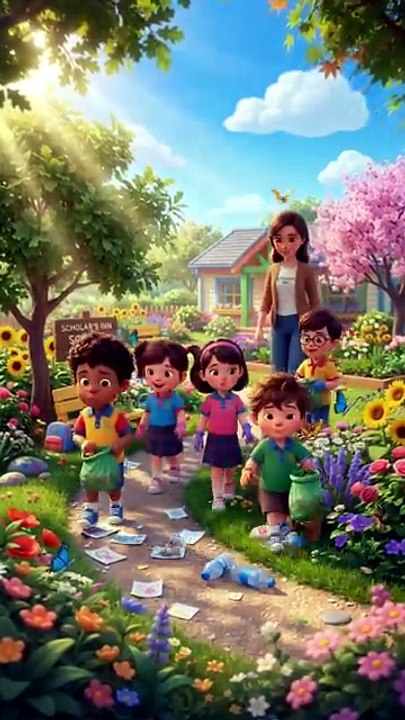 Keep Earth Clean 🌍 | Moral Story for Kids | Cleanliness & Responsibility