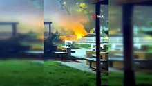 Park halindeki otomobil alev aldı!