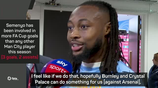 FA Cup winner Semenyo reveals 'surreal' Man City experience