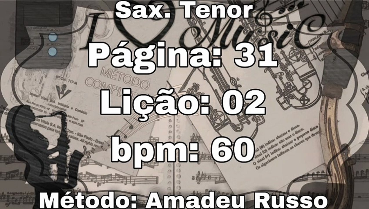 Página: 31 Lição: 02 - Sax. Tenor [60 bpm]