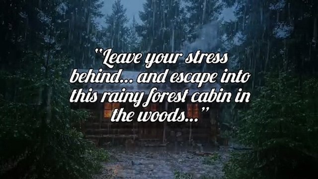 Rainy Forest Cabin Ambience 🌲 | Cozy Escape with Soft Bird Sounds & Relaxing Rain #rain #relax #deepsleep #trending #shorts