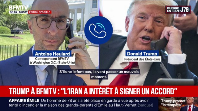 Ils vont passer un mauvais moment : Donald Trump répond au correspondant de BFMTV aux États-Unis