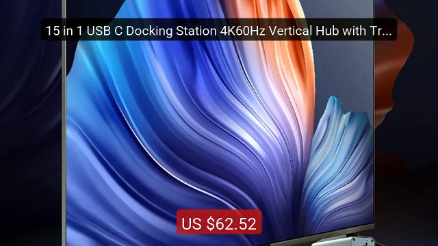 15 in 1 USB C Docking Station 4K60Hz Vertical Hub with Trip... — Top Pick 2026 | Unbeatable Price!
