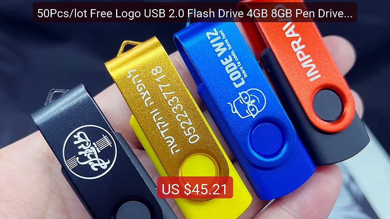 50Pcs/lot Free Logo USB 2.0 Flash Drive 4GB 8GB Pen Drive 1... — Top Pick 2026 | Unbeatable Price!