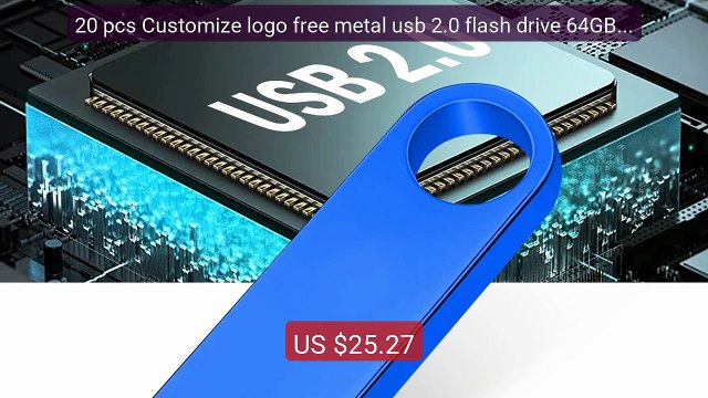 20 pcs Customize logo free metal usb 2.0 flash drive 64GB 32GB... — Hot Deal 2026 | Limited Offer!