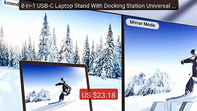 8-in-1 USB-C Laptop Stand With Docking Station Universal US... — Top Pick 2026 | Unbeatable Price!