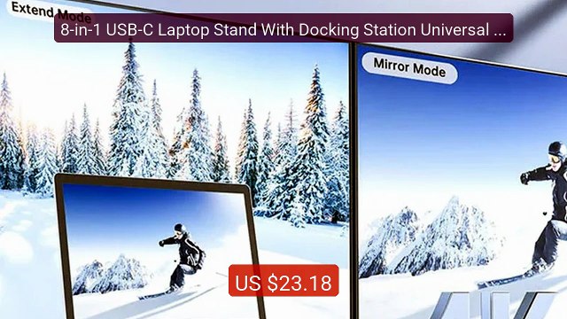 8-in-1 USB-C Laptop Stand With Docking Station Universal US... — Top Pick 2026 | Unbeatable Price!