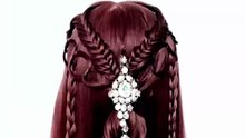 Easy open hairstyle for girls wedding