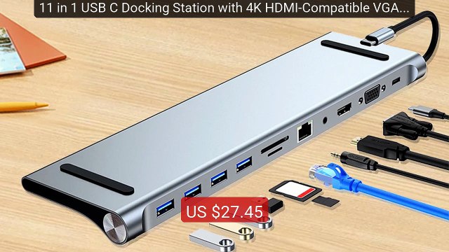 11 in 1 USB C Docking Station with 4K HDMI-Compatible VGA E... — Top Pick 2026 | Unbeatable Price!