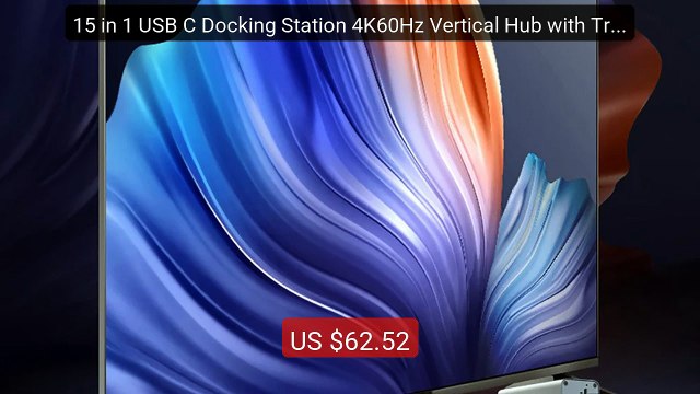 15 in 1 USB C Docking Station 4K60Hz Vertical Hub with Triple ... — Hot Deal 2026 | Limited Offer!