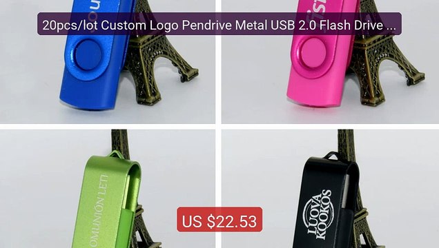 20pcs/lot Custom Logo Pendrive Metal USB 2.0 Flash Drive 64GB 16GB ... — Top Rated 2026 | Buy Now!