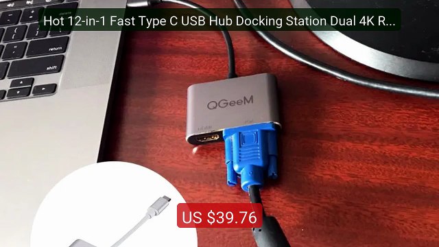 Hot 12-in-1 Fast Type C USB Hub Docking Station Dual 4K RJ4... — Top Pick 2026 | Unbeatable Price!