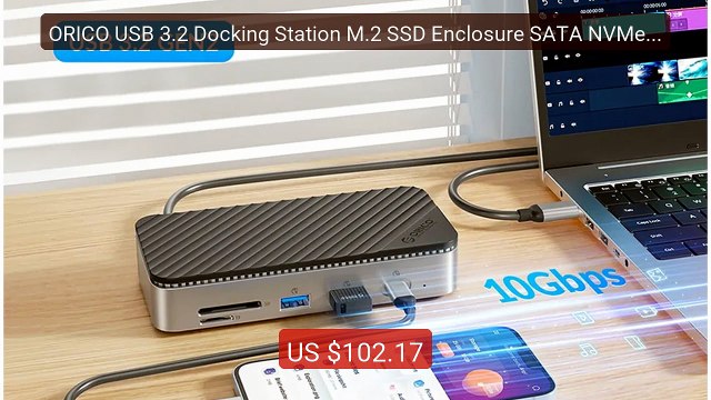 ORICO USB 3.2 Docking Station M.2 SSD Enclosure SATA NVMe M... — Top Pick 2026 | Unbeatable Price!