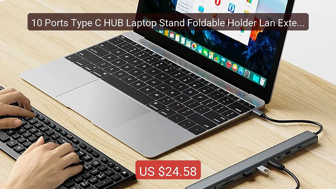 10 Ports Type C HUB Laptop Stand Foldable Holder Lan Extender USB D... — Top Rated 2026 | Buy Now!