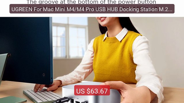 UGREEN For Mac Mini M4/M4 Pro USB HUB Docking Station M.2 N... — Top Pick 2026 | Unbeatable Price!