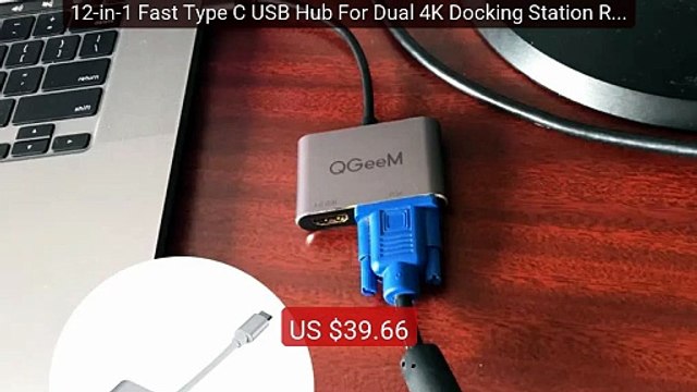 12-in-1 Fast Type C USB Hub For Dual 4K Docking Station RJ45 Pd HDM... — Top Rated 2026 | Buy Now!
