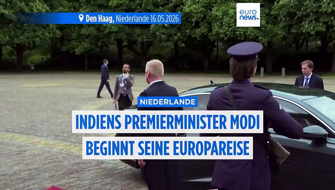 Indiens Premier Modi startet Europareise in den Niederlanden