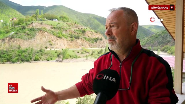 Gümüşhane'de Torul Baraj Gölü'nde çöp adaları oluştu