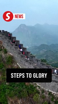 Runners complete 'brutal' Great Wall of China Marathon