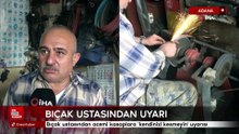 Bıçak ustasından acemi kasaplara 'kendinizi kesmeyin' uyarısı