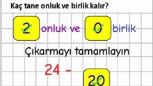 3.1- Modelleri Kullanarak Eldesiz Çıkarma - 2. Sınıf Matematik #shorts