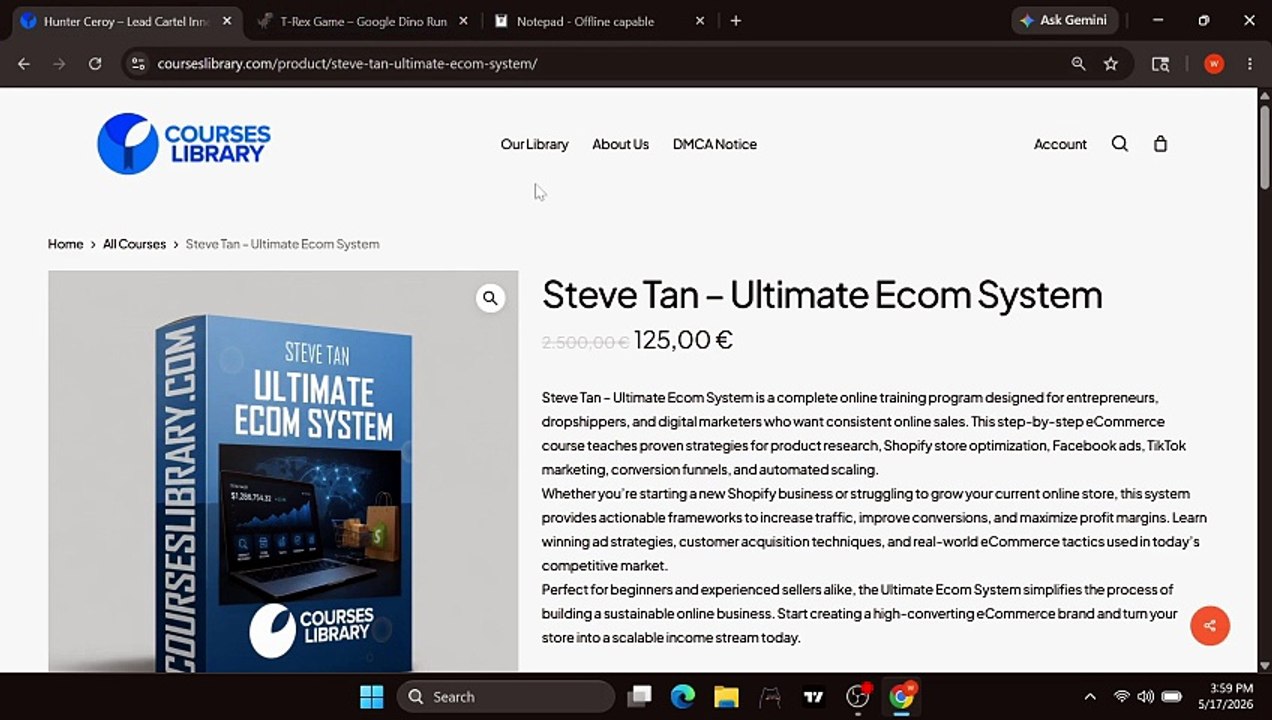 Ultimate Ecom System – Steve Tan