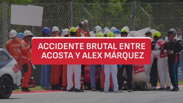 Accidente brutal de Alex Márquez y Pedro Acosta: pudo acabar muy mal