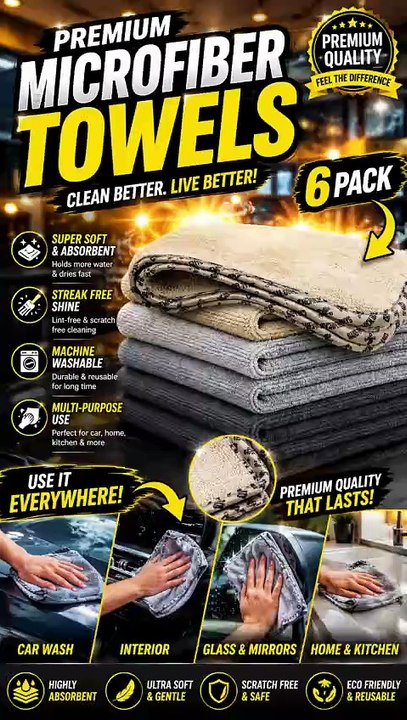 Microfiber Towels for Car Detailing