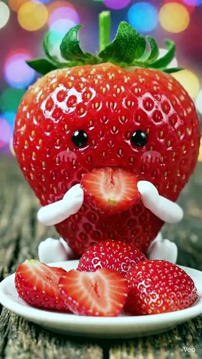 Strawberry Eating Video