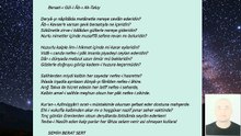 Şair Semih Berat SERT - Beraat-ı Gül-i Âb-ı Ak-Taluy Şiiri