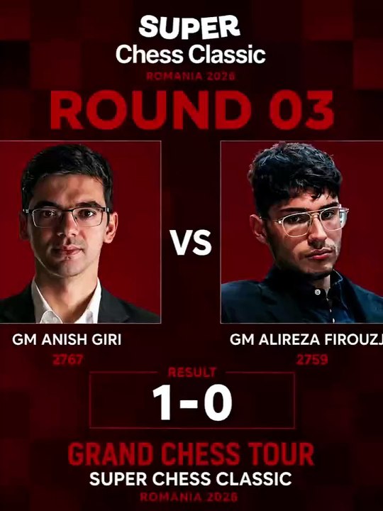 Giri vs Firouzja | Super Chess Classic Round 3 #grandchesstour #superchessclassic #chessnetx
