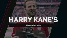 Kane hits historic hat-trick in Bayern's 5-1 win over Cologne