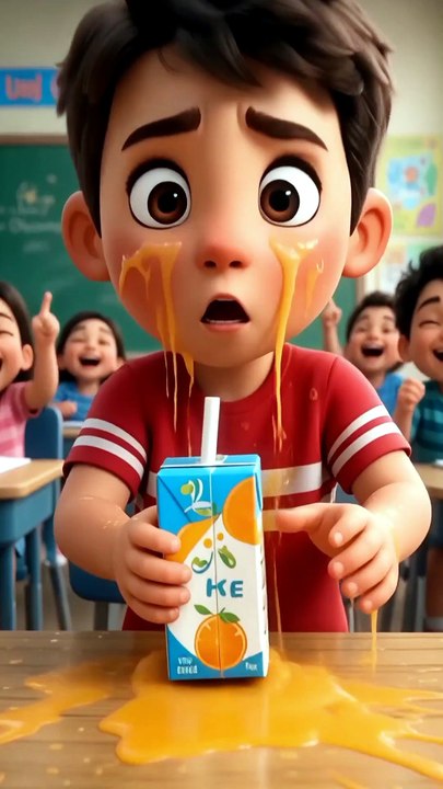 JUICE ATTACK 😂 #trendingreel #comedy #funnyreels #kidsfun #cartoon #funny #jokes