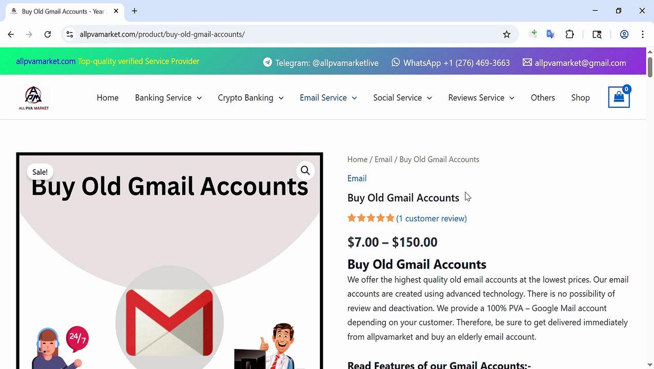 5 Best Sites to Buy Old Gmail Accounts in 2025 (New, Old, Bulk)