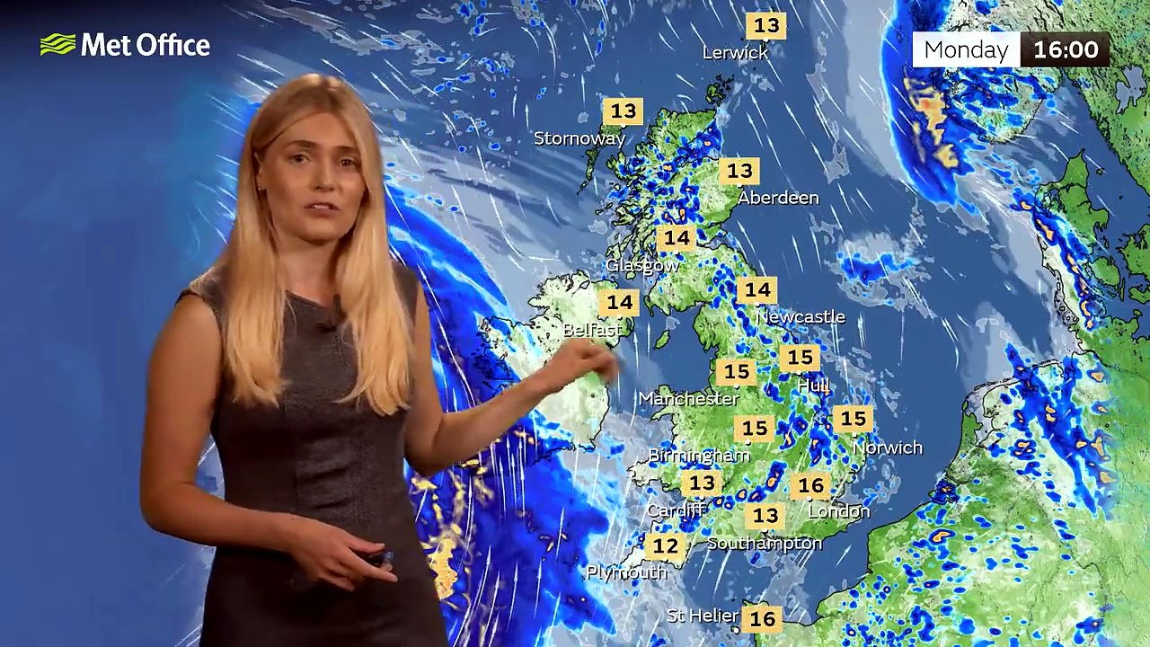 Met Office Sunday Evening Weather Forecast 17/05/2026