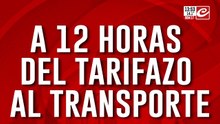 A 12 horas del tarifazo al transporte: boletazo al bondi y al tren