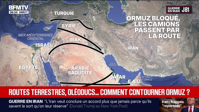 Routes terrestres, oléoducs... Les pays du Golfe travaillent à une stratégie de contournement du détroit d'Ormuz pour acheminer du pétrole