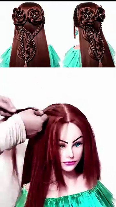 Easy open hairstyle for wedding