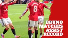 Bruno Fernandes iguala récord histórico de asistencias en medio de la celebración de todo United