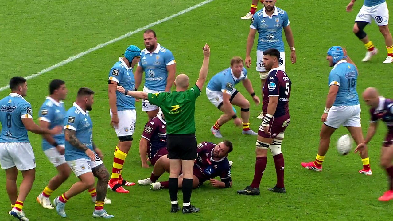 TOP 14 - Essai de Louis BIELLE-BIARREY 2 (UBB) - Union Bordeaux-Bègles - USA Perpignan