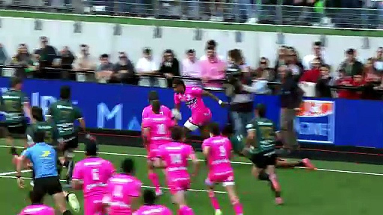 TOP 14 - Essai de Noah NENE (SFP) - US Montauban - Stade Français Paris