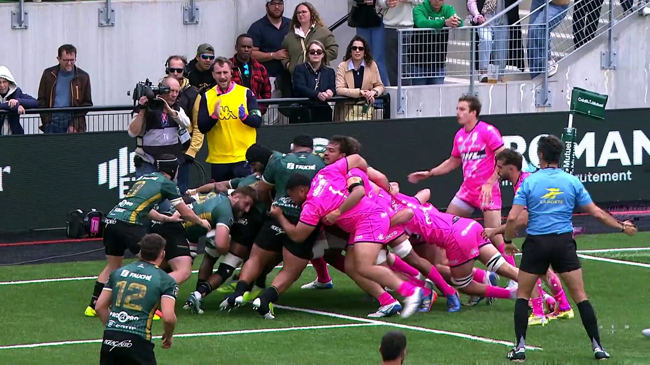 TOP 14 - Essai de Maxime ESPEUT (USM) - US Montauban - Stade Français Paris