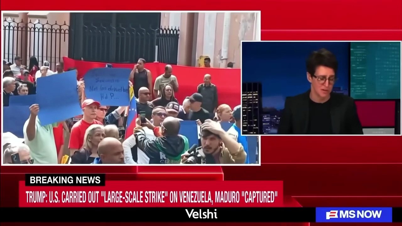 Rachel Maddow Had A Total Meltdown Live On Air Over Trump Capturing Maduro