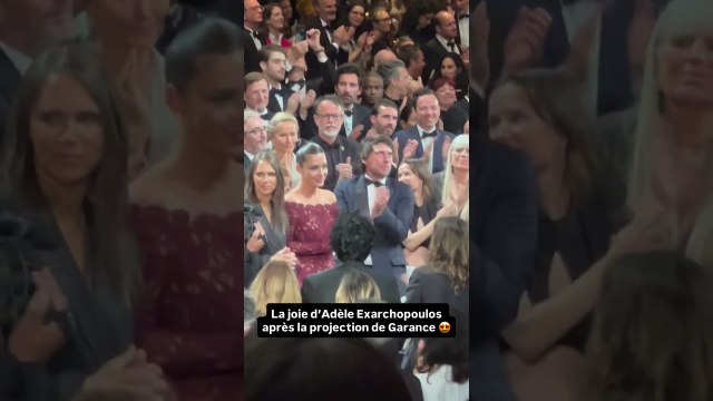 La joie d’Adèle Exarchopoulos après la projection de Garance réalisé par Jeanne Herry 😍 📹