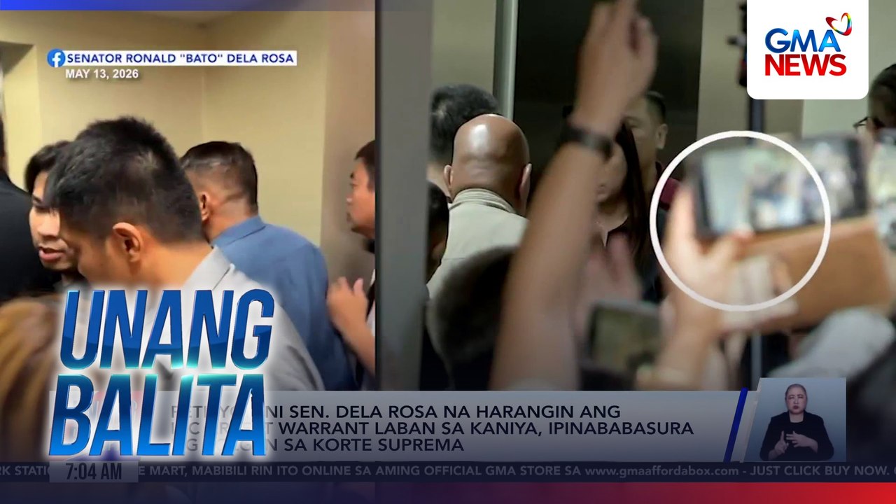 Petisyon ni Sen. Dela Rosa na harangin ang ICC arrest warrant laban sa kaniya, ipinababasura ng SolGen sa Korte Suprema | Unang Balita