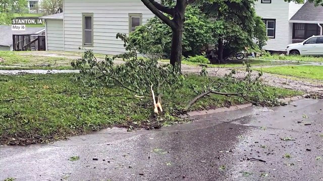 Massive hail, fierce winds slam southwest Iowa